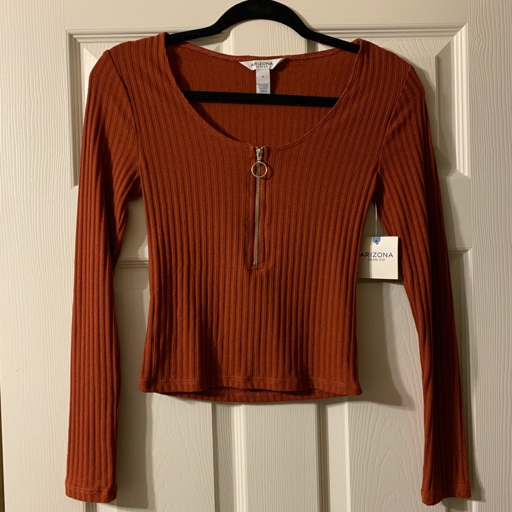 Arizona Jean Co long sleeve quarter-zip top